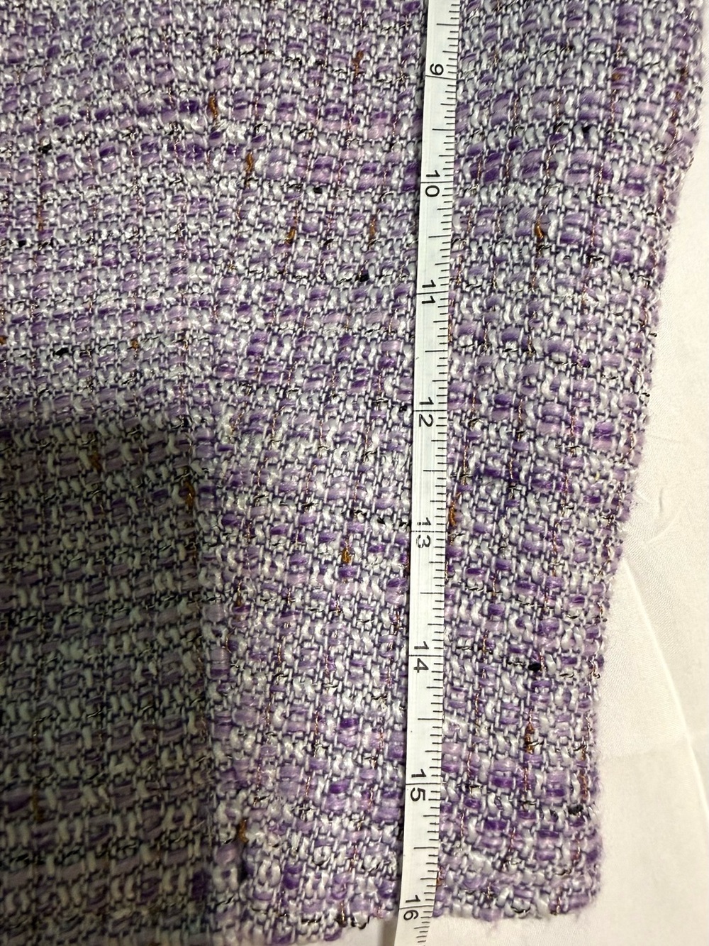 Steve Madden Lavender Tweed Crop Top NWT Small Square Neck Sleeveless - Picture 9 of 10